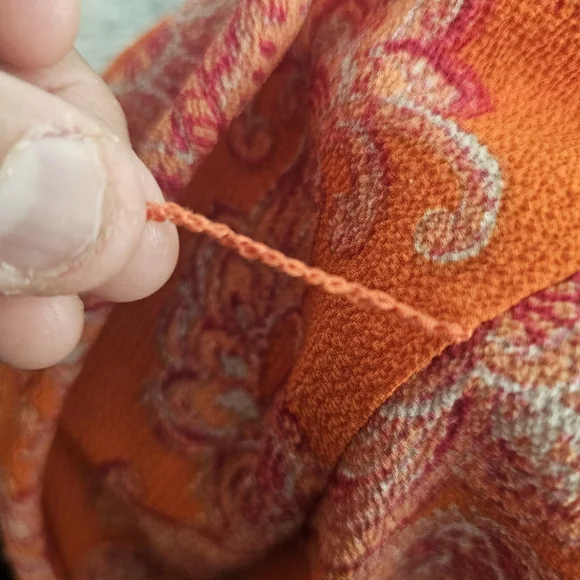 Maison TaraFloral Orange and Pink Maxi Dress Size 18w Maxi Ocean Tiered Beach - Picture 2 of 13